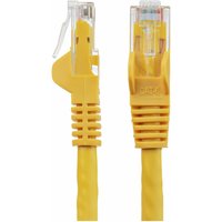 Startech 1.5m CAT6 Ethernet Cable, 10 Gigabit Snagless RJ45 650MHz 100W PoE Patch Cord, CAT 6 10GbE UTP Network Cable w/Strain Relief, Yellow, Wiring is UL Certified/TIA - Category 6 - 24AWG (N6PATC150CMYL) - patch cable - 1.5 m - yellow