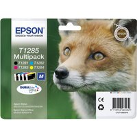 Click to view product details and reviews for Epson T1285 Multipack 4 Pack Black Yellow Cyan Magenta Original Ink Cartridge. Click to view product details and reviews for Epson T1285 Multipack 4 Pack Black Yellow Cyan Magenta Original Ink Cartridge.
