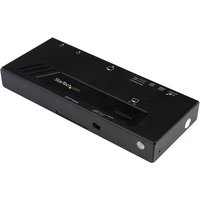 StarTech.com 2-Port HDMI Automatic Video Switch - 4K 2x1 HDMI Switch with Fast Switching, Auto-Sensing and Serial Control (VS221HD4KA) - video/audio switch - 2 ports
