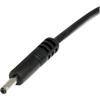 StarTech.com 3 ft. (0.9 m) USB to Type H Barrel 5V DC Power Cable - USB to 3.4mm Power Cable - 5V DC Type H - Black - Bluetooth Charger (USB2TYPEH) - USB / power cable - USB (power only) to DC jack 3.4 mm - 91 cm