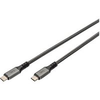 DIGITUS Anschlusskabel USB4.0/C -> C  40Gbit/s    1m schwarz DIGITUS Anschlusskabel USB4.0/C -> C  40Gbit/s    1m schwarz