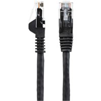 StarTech.com 100ft CAT6 Ethernet Cable, 10 Gigabit Snagless RJ45 650MHz 100W PoE Patch Cord, CAT 6 10GbE UTP Network Cable w/Strain Relief, Black, Fluke Tested/Wiring is UL Certified/TIA - Category 6 - 24AWG (N6PATCH100BK) - patch cable - 30.5 m - black
