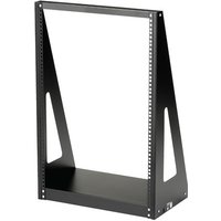 StarTech.com 16U Open Frame Network Rack - 19" 2 Post Free Standing Desktop Rack for Computer, AV, Media, IT Equipment for Server Room (2POSTRACK16) - rack - 16U