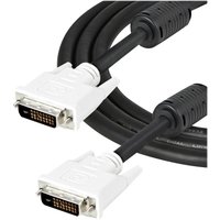 StarTech.com 2m DVI-D Dual Link Cable - Male to Male DVI-D Digital Video Monitor Cable - 25 pin DVI-D Cable M/M Black 2 Meter - 2560x1600 (DVIDDMM2M) - DVI cable - 2 m