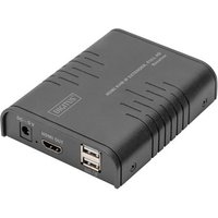DIGITUS HDMI KVM IP Extender Receiver, Full HD 1,2m Kabel