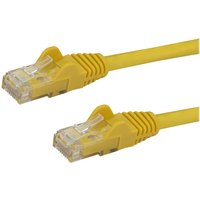 StarTech.com 10m CAT6 Ethernet Cable, 10 Gigabit Snagless RJ45 650MHz 100W PoE Patch Cord, CAT 6 10GbE UTP Network Cable w/Strain Relief, Yellow, Fluke Tested/Wiring is UL Certified/TIA - Category 6 - 24AWG (N6PATC10MYL) - patch cable - 10 m - yellow
