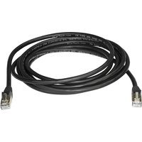 StarTech.com 3m CAT6A Ethernet Cable, 10 Gigabit Shielded Snagless RJ45 100W PoE Patch Cord, CAT 6A 10GbE STP Network Cable w/Strain Relief, Black, Fluke Tested/UL Certified Wiring/TIA - Category 6A - 26AWG (6ASPAT3MBK) - patch cable - 3 m - black
