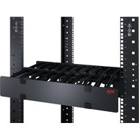 APC Horizontal Cable Manager Single-Sided with Cover - rack cable management panel with cover - 2U - TAA Compliant
