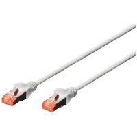 DIGITUS CAT 6 S/FTP Patchkabel, 10 Stück, 3m, grau DIGITUS CAT 6 S/FTP Patchkabel, 10 Stück, 3m, grau