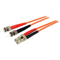 Startech 1m Fiber Optic Cable - Multimode Duplex 62.5/125 - LSZH - LC/ST - OM1 - LC to ST Fiber Patch Cable (FIBLCST1) - patch cable - 1 m - 1 m - orange