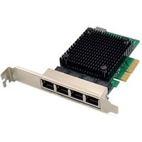 DIGITUS Netzwerkkarte 4Port RJ45 RTL8125B 2,5GBits ServerNIC