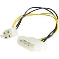 StarTech.com 6in LP4 to P4 Auxiliary Power Cable Adapter - LP4 to 4 pin ATX - Molex to P4 Adapter - LP4 to P4 (LP4P4ADAP) - power adapter - 4 pin internal power (5V) to 4 pin ATX12V - 15.2 cm