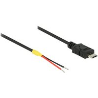 DELOCK USB Mikro-B St -> 2x offene Kabelenden Strom 0.2m