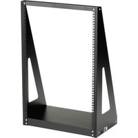 Startech 16U Open Frame Network Rack - 19" 2 Post Free Standing Desktop Rack for Computer, AV, Media, IT Equipment for Server Room (2POSTRACK16) - rack - 16U