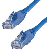 StarTech.com 75ft CAT6 Ethernet Cable, 10 Gigabit Snagless RJ45 650MHz 100W PoE Patch Cord, CAT 6 10GbE UTP Network Cable w/Strain Relief, Blue, Fluke Tested/Wiring is UL Certified/TIA - Category 6 - 24AWG (N6PATCH75BL) - patch cable - 22.9 m - blue