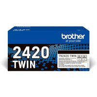 Brother TN2420 TWIN - 2-pack - High Yield - black - original - toner cartridge