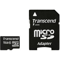 SD microSD Card 16GB Transcend SDHC Class10 w/adapter