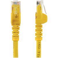 Startech 5m CAT6 Ethernet Cable, 10 Gigabit Snagless RJ45 650MHz 100W PoE Patch Cord, CAT 6 10GbE UTP Network Cable w/Strain Relief, Yellow, Wiring is UL Certified/TIA - Category 6 - 24AWG (N6PATC5MYL) - network cable - 5 m - yellow