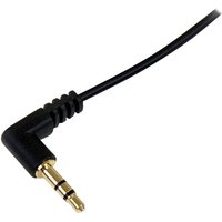 StarTech.com 3 ft. (0.9 m) 3.5mm Audio Cable - 3.5mm Slim Audio Cable - Right Angle - Male/Male - Aux Cable (MU3MMSRA) - audio cable - 91 cm