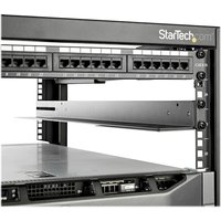 Startech 1U 19 inch Server Rack Rails, 24-36 inch Adjustable Depth, Universal 4 Post Rack Mount Rails, Network Equipment/Server/UPS Mounting Rail Kit, HPE ProLiant, Dell PowerEdge - 4 Post Rack Rails (UNIRAILS1UB) - rack rail kit - 1U