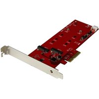 StarTech.com 2x M.2 SATA SSD Controller Card - PCIe - PCI Express M.2 SATA III Controller - NGFF Card Adapter (PEX2M2) - storage controller - M.2 Card / SATA 6Gb/s - PCIe 2.0 x2