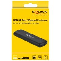 DELOCK Externes Gehäuse für M.2 NVMe PCIe SSD mit USB-Type C