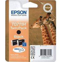 Click to view product details and reviews for Epson T0711 Twin Pack 2 Pack High Capacity Black Original Ink Cartridge. Click to view product details and reviews for Epson T0711 Twin Pack 2 Pack High Capacity Black Original Ink Cartridge.