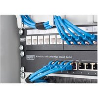 DIGITUS Switch 8-Port Gigabit 10" 80W PoE Managed schwarz