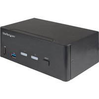 Startech 2 Port Dual Monitor HDMI KVM Switch, 4K 60Hz Ultra HD HDR, Desktop 4K HDMI 2.0 KVM Switch with 2 Port USB 3.0 Hub (5Gbps) & 4x USB 2.0 HID Port, Audio, Hotkey Switching, TAA - KVM with Fast Switching - KVM / audio switch - 2 ports - TAA Compliant