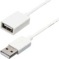StarTech.com 3m White USB 2.0 Extension Cable Cord - A to A - USB Male to Female Cable - 1x USB A (M), 1x USB A (F) - White, 3 meter (USBEXTPAA3MW) - USB extension cable - USB to USB - 3 m