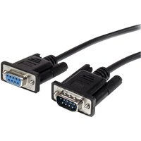 StarTech.com 3m Black Straight Through DB9 RS232 Serial Cable - DB9 RS232 Serial Extension Cable - Male to Female Cable (MXT1003MBK) - serial extension cable - DB-9 to DB-9 - 3 m