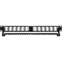 TRENDnet Patchpanel 24-Port leer, abgew Keyst geschir 19" 1U