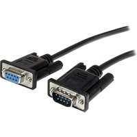 StarTech.com 2m Black Straight Through DB9 RS232 Serial Cable - DB9 RS232 Serial Extension Cable - Male to Female Cable (MXT1002MBK) - serial extension cable - DB-9 to DB-9 - 2 m