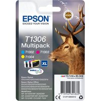 Epson T1306 Multipack - 3-pack - XL - yellow, cyan, magenta - original - ink cartridge