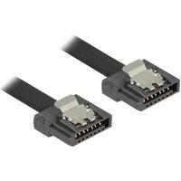 DELOCK SATA-Kabel SATA III -> SATA St/St 0.20m FLEXI schw