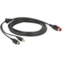 DELOCK PoweredUSB Kab. 24v St > USB-B St + Hosiden 3Pin 3.0m