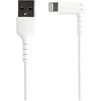 StarTech.com 6ft (2m) Durable USB A to Lightning Cable, White 90° Right Angled Heavy Duty Rugged Aramid Fiber USB Type A to Lightning Charging/Sync Cord, Apple MFi Certified, iPhone 12 Pro - iPhone 7/8/11/11 Pro - Lightning cable - Lightning / USB - 2 m