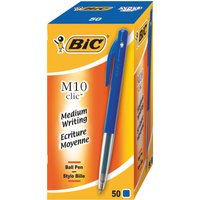 Click to view product details and reviews for Bic M10 Clic Ballpoint Pen Blue Pack Of 50. Click to view product details and reviews for Bic M10 Clic Ballpoint Pen Blue Pack Of 50.