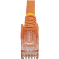 Startech 50cm CAT6 Ethernet Cable, 10 Gigabit Snagless RJ45 650MHz 100W PoE Patch Cord, CAT 6 10GbE UTP Network Cable w/Strain Relief, Orange, Wiring is UL Certified/TIA - Category 6 - 24AWG (N6PATC50CMOR) - network cable - 50 cm - orange