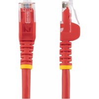 Startech 10m CAT6 Ethernet Cable, 10 Gigabit Snagless RJ45 650MHz 100W PoE Patch Cord, CAT 6 10GbE UTP Network Cable w/Strain Relief, Red, Wiring is UL Certified/TIA - Category 6 - 24AWG (N6PATC10MRD) - patch cable - 10 m - red