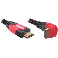 DELOCK HDMI Kabel Ethernet A -> A St/St 3.00m 90° unten 4K