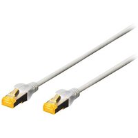 DIGITUS Patchkabel Cat6a S/FTP 2xRJ45 15.0m grau Hebelschutz Polybeutel