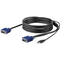 StarTech 10 ft. (3 m) USB KVM Cable for StarTech.com Rackmount Consoles - VGA and USB KVM Console Cable (RKCONSUV10) - video / USB cable - 3 m