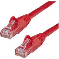 StarTech.com 75ft CAT6 Ethernet Cable, 10 Gigabit Snagless RJ45 650MHz 100W PoE Patch Cord, CAT 6 10GbE UTP Network Cable w/Strain Relief, Red, Fluke Tested/Wiring is UL Certified/TIA - Category 6 - 24AWG (N6PATCH75RD) - patch cable - 22.9 m - red