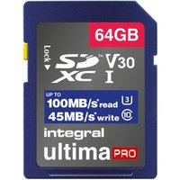 Integral - flash memory card - 64 GB - SDXC UHS-I