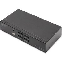 DIGITUS KVM Switch, 4K60HZ, 4x1 DP in, 1x DP USB out DIGITUS KVM Switch, 4K60HZ, 4x1 DP in, 1x DP USB out