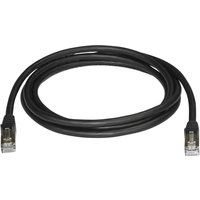 StarTech.com 2m CAT6A Ethernet Cable, 10 Gigabit Shielded Snagless RJ45 100W PoE Patch Cord, CAT 6A 10GbE STP Network Cable w/Strain Relief, Black, Fluke Tested/UL Certified Wiring/TIA - Category 6A - 26AWG (6ASPAT2MBK) - patch cable - 2 m - black