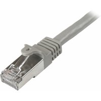 Startech 1m CAT6 Ethernet Cable, 10 Gigabit Shielded Snagless RJ45 100W PoE Patch Cord, CAT 6 10GbE SFTP Network Cable w/Strain Relief, Grey, Wiring is UL Certified/TIA - Category 6 - 26AWG (N6SPAT1MGR) - patch cable - 1 m - grey