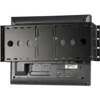 Startech 4U Universal VESA LCD Monitor Mounting Bracket for 19-inch Rack or Cabinet - TAA Compliant - Cold-Pressed Steel Bracket (RKLCDBK) mounting kit - for LCD display - black