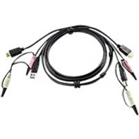ATEN 2L-7D02UH - video / USB / audio cable - 1.8 m